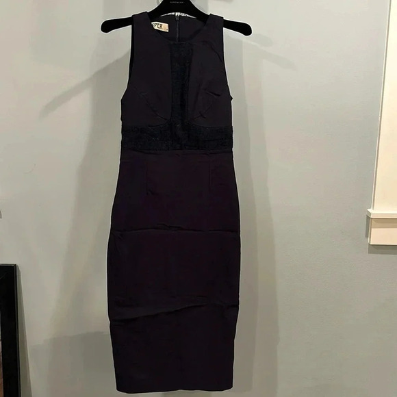 Jasper - Navy body con stretch pencil  dress size 4-6 - Picture 1 of 9